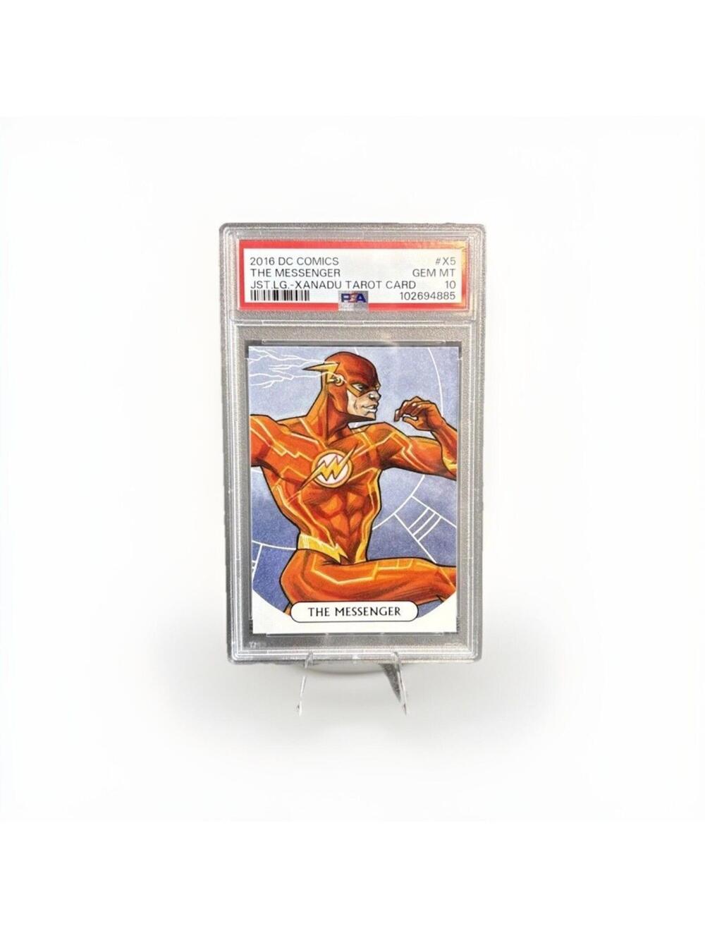 2016 Cryptozoic DC Justice League Tarot The Messenger Flash PSA 10